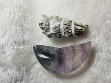 Load image into Gallery viewer, Rainbow Fluorite Moon Bowl