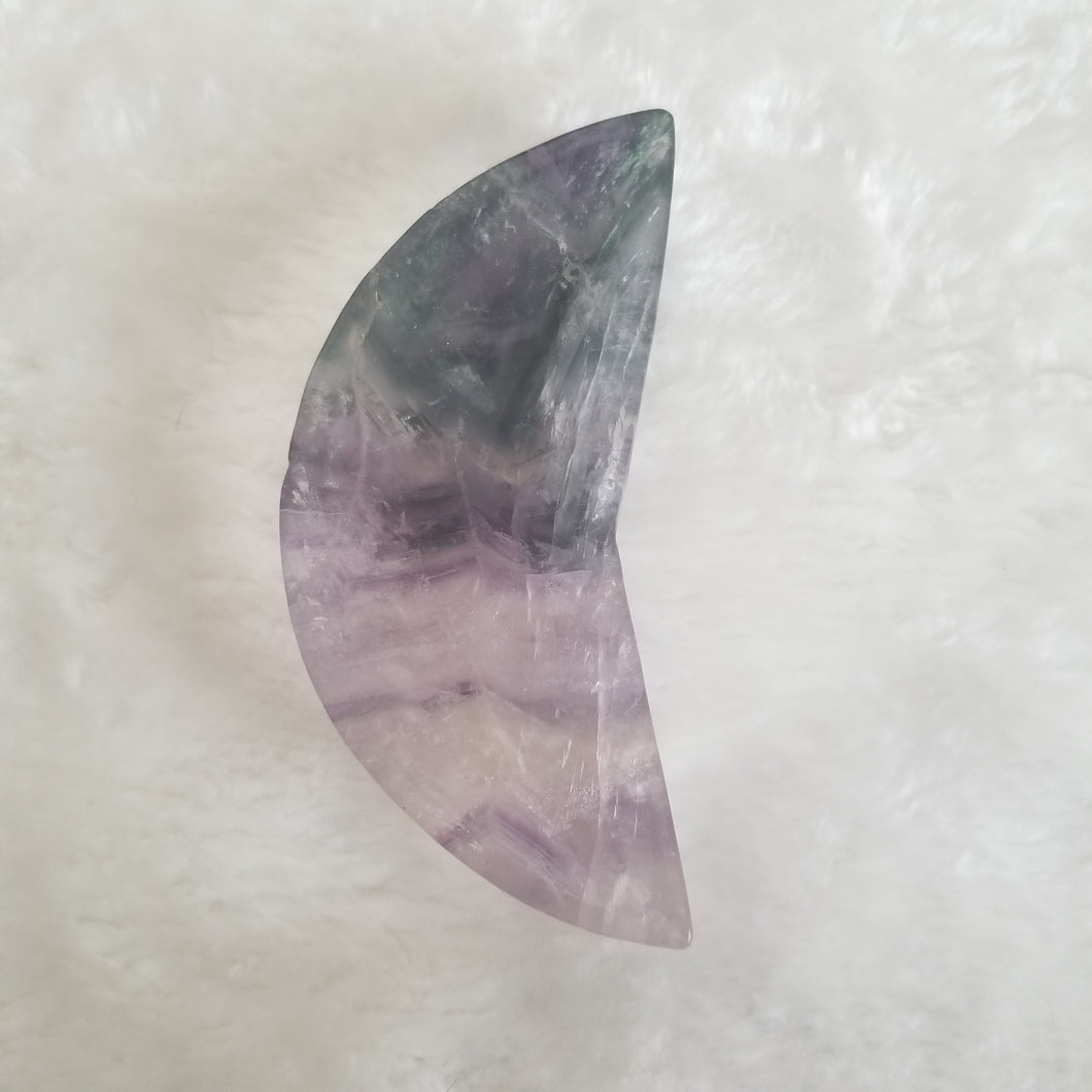 Rainbow Fluorite Moon Bowl