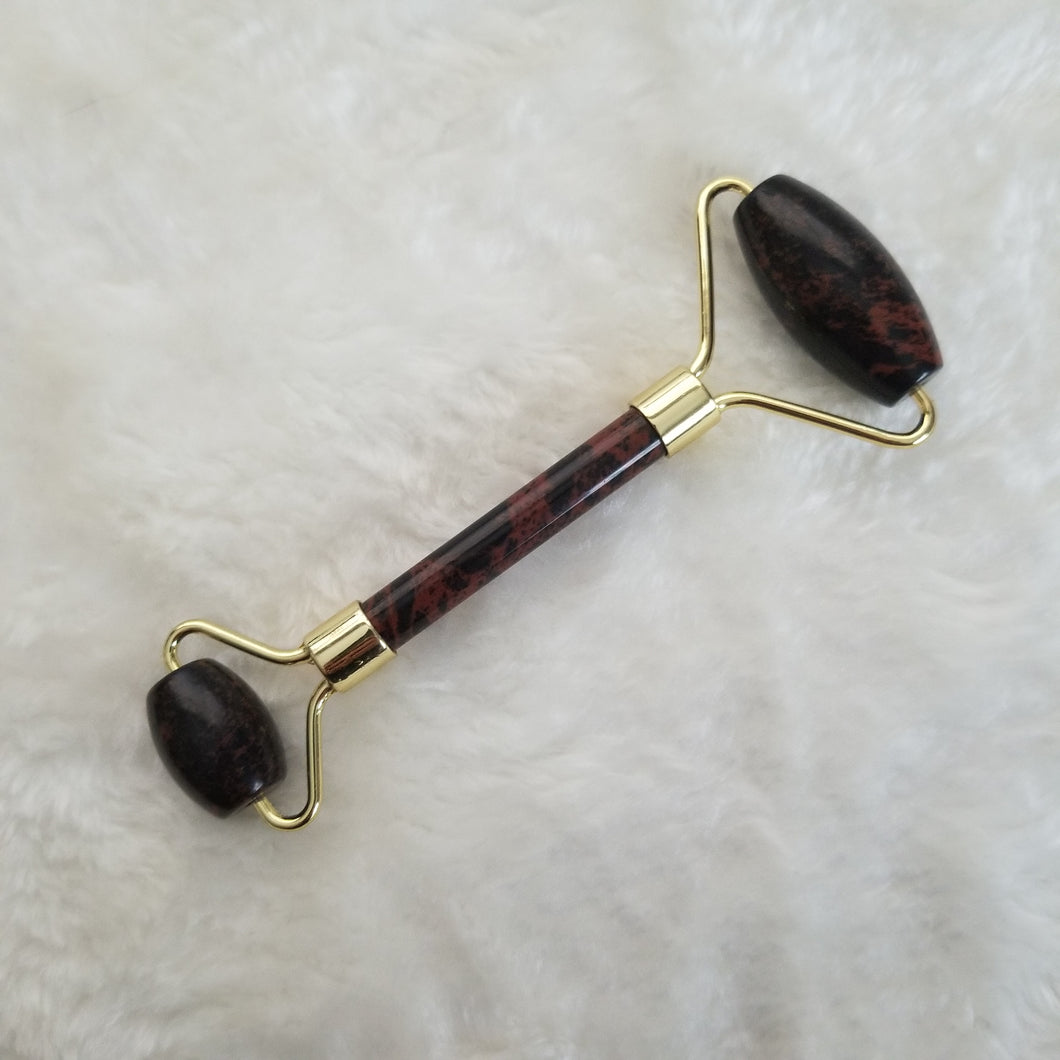 Mahogany Obsidian Jade Roller